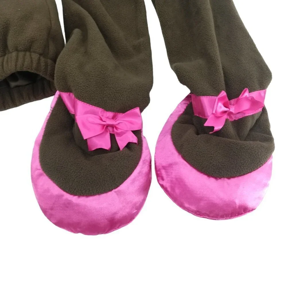 Old Navy Monkey Dress Up Halloween Costume Size 2T-3T Pink Bow Warm Two Piece